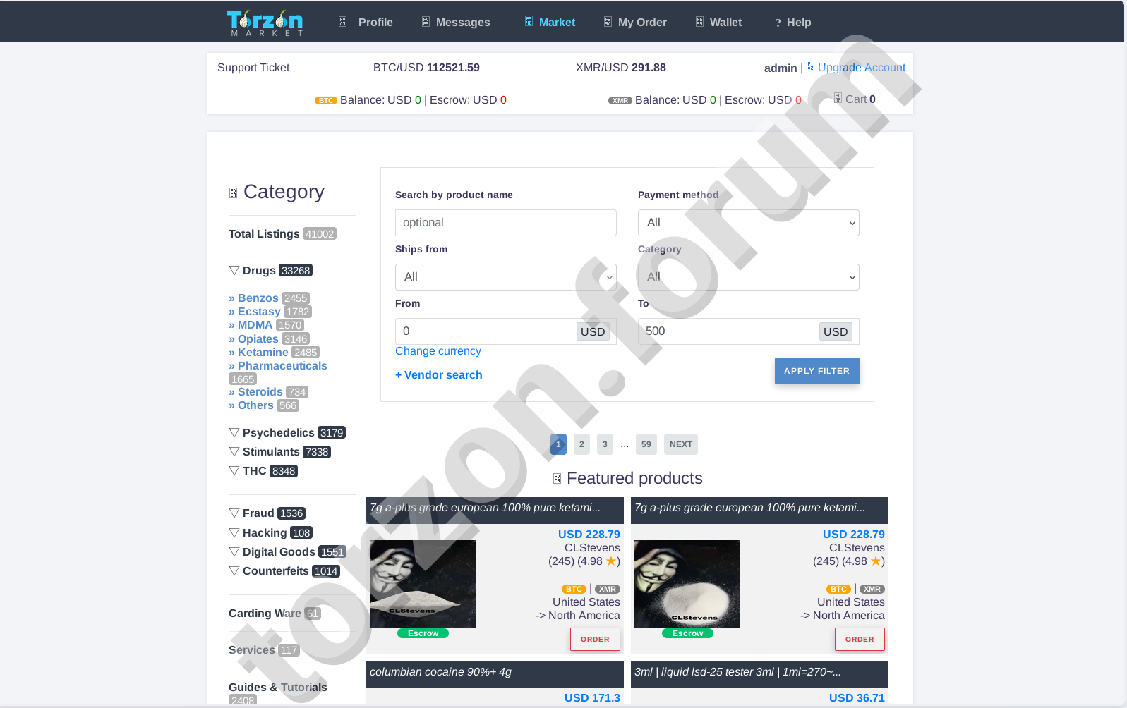 Torzon Darknet Market Product Listings